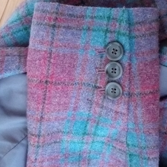 Talbots Woman's 10 Jacket Teal, Grey  and Green - Picture 8 of 8